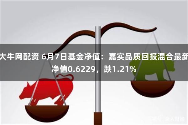 大牛网配资 6月7日基金净值：嘉实品质回报混合最新净值0.6229，跌1.21%