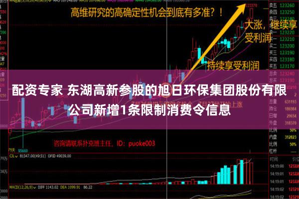 配资专家 东湖高新参股的旭日环保集团股份有限公司新增1条限制消费令信息