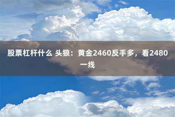 股票杠杆什么 头狼：黄金2460反手多，看2480一线