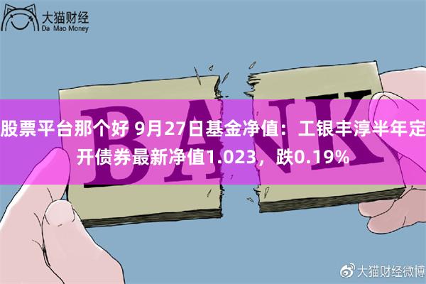 股票平台那个好 9月27日基金净值：工银丰淳半年定开债券最新净值1.023，跌0.19%